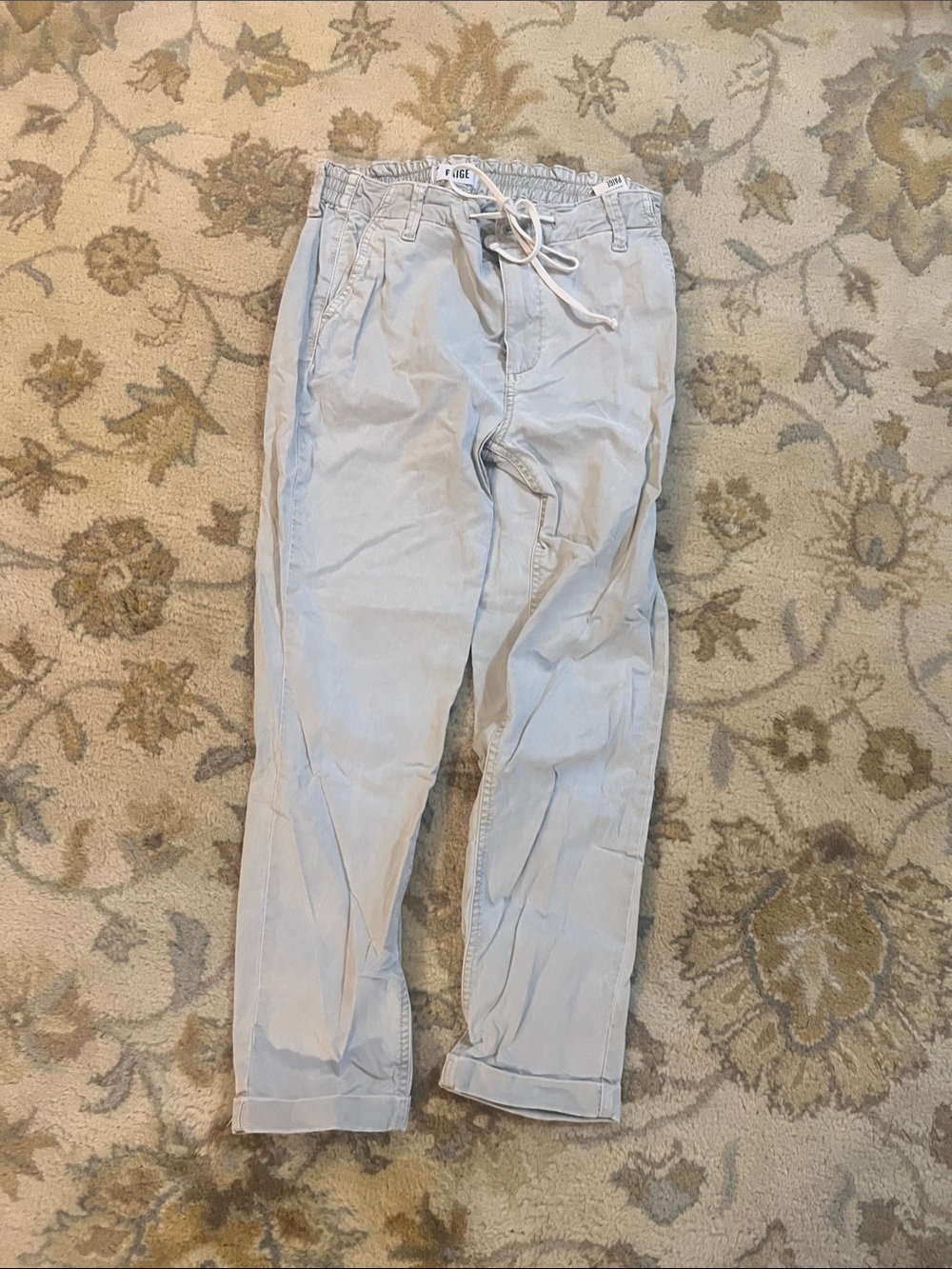 Paige Chino pants with tie waistband